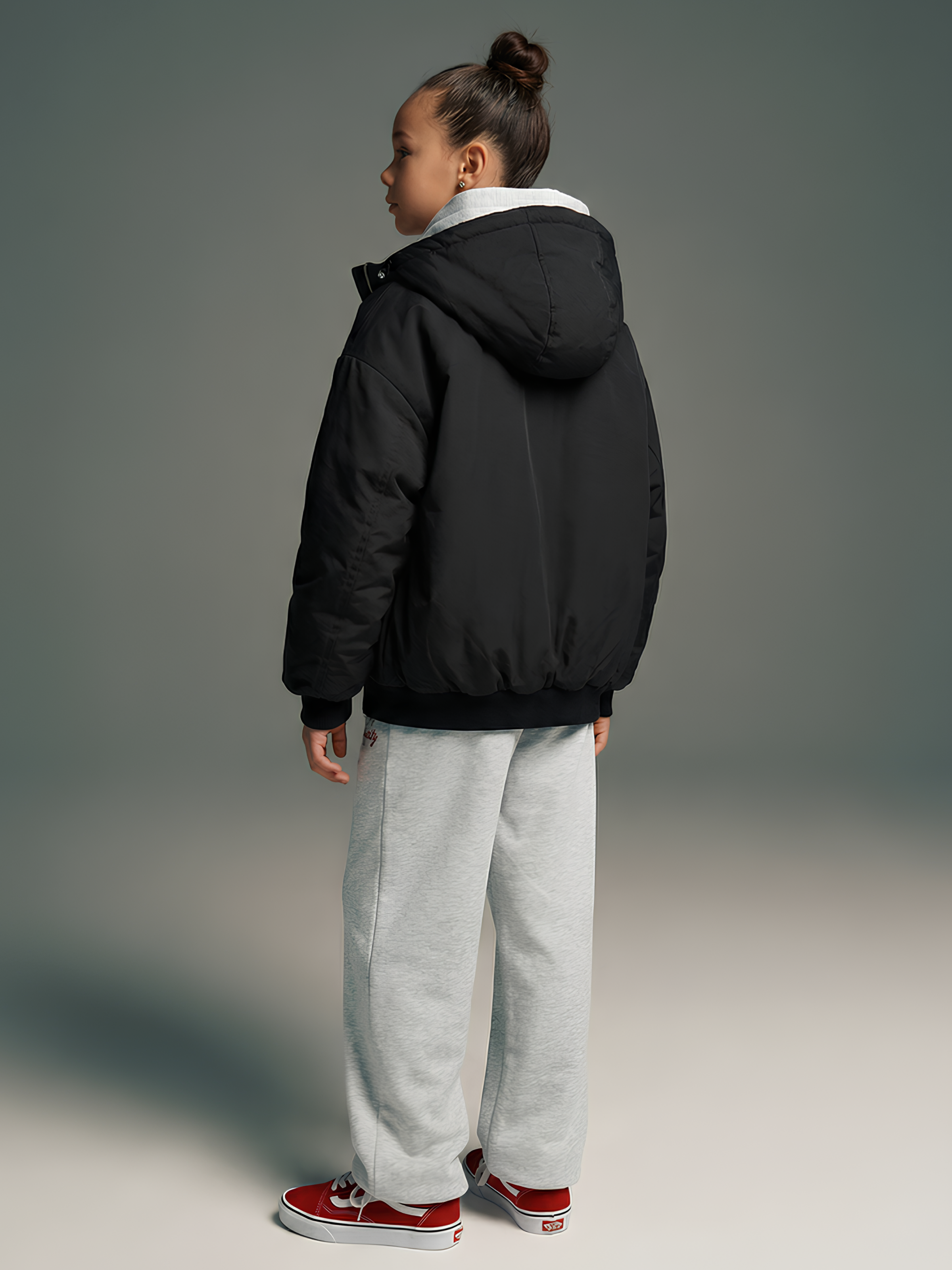 Куртка MIRANAM БомберДетскДевочкиF55Черн - фото 3