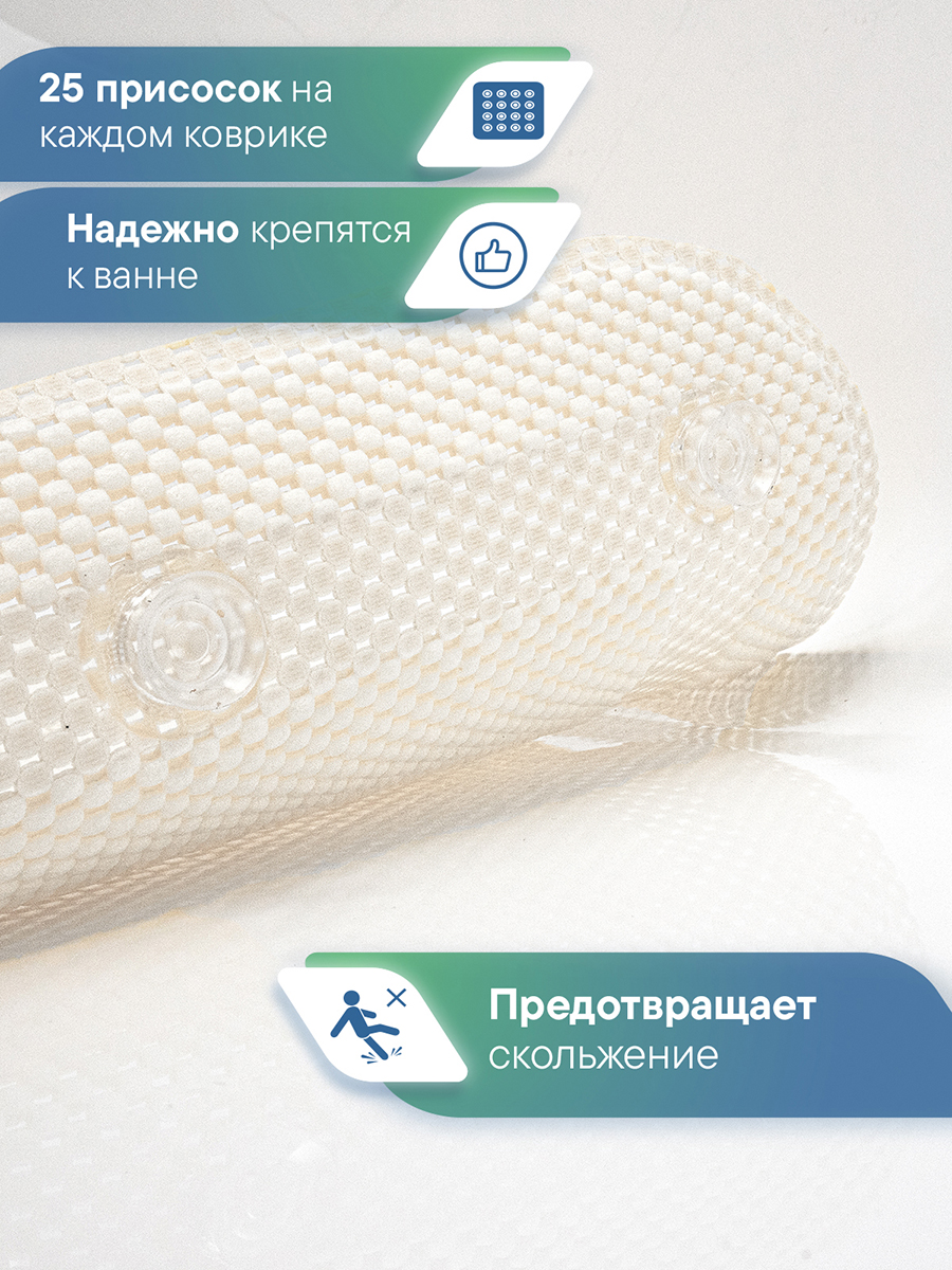 Коврик для ванной VILINA 43 x 90 см - фото 3