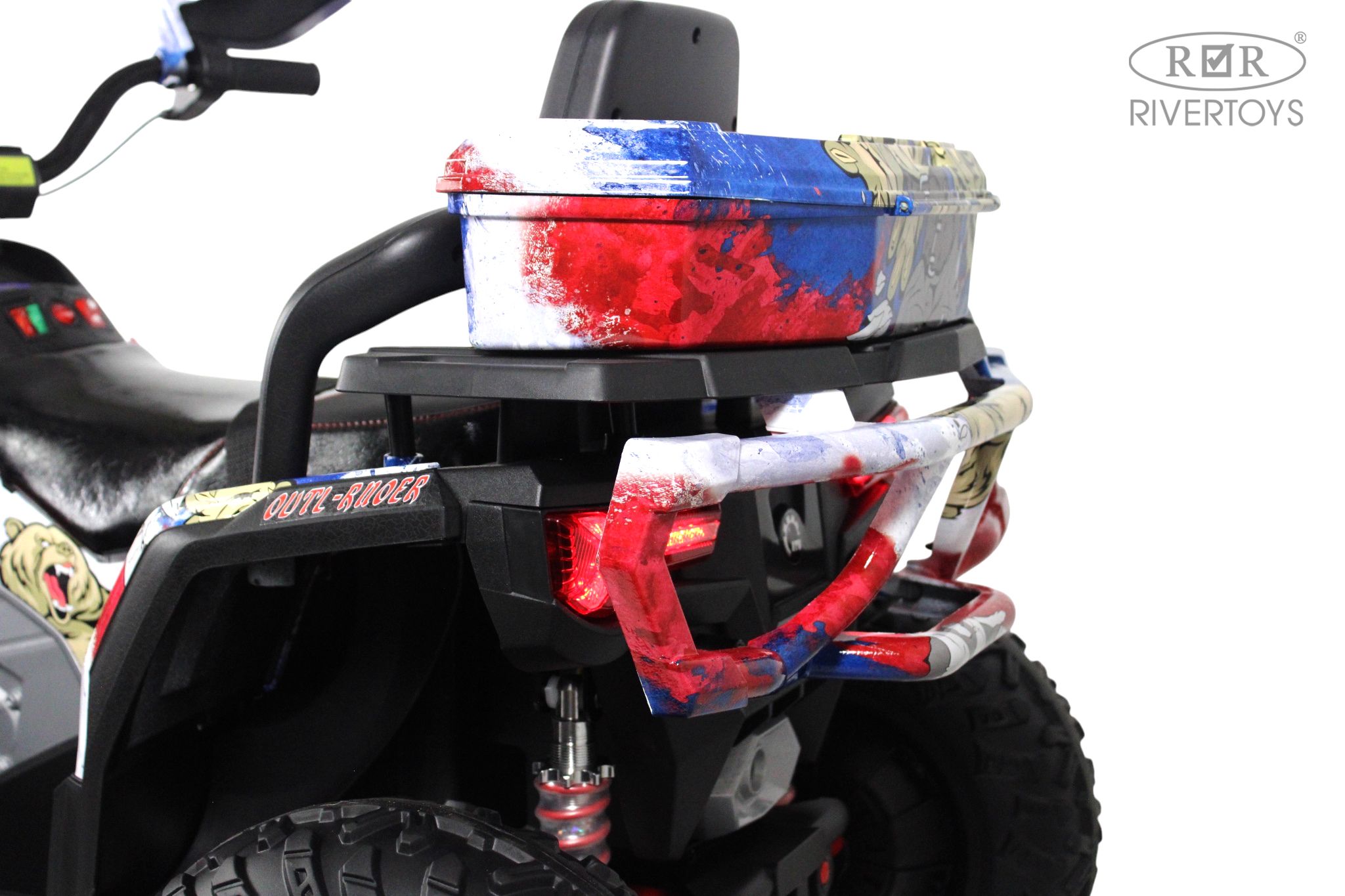 Электромобиль RIVERTOYS Z111ZZ-NEW-RUSSIAN-BEAR С пультом ДУ - фото 22