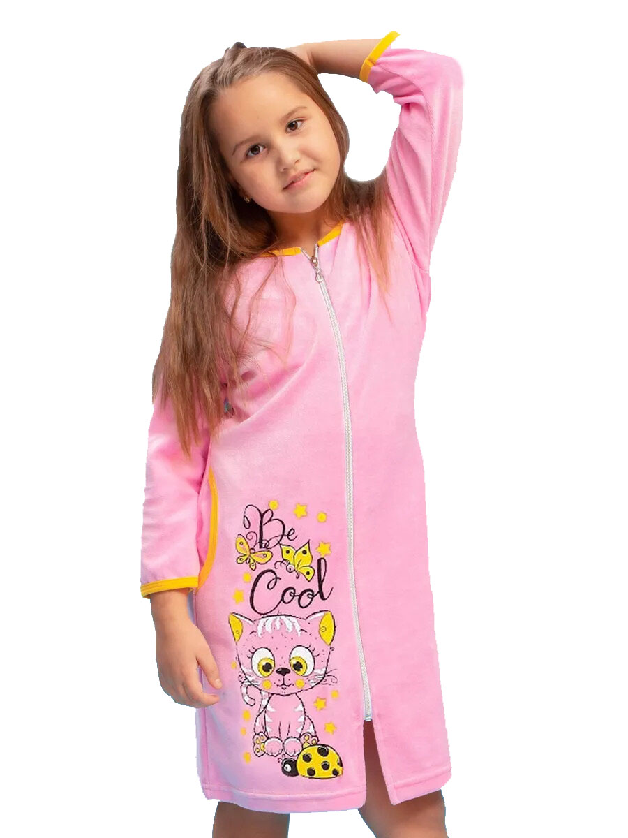 Халат TOTEMFOX 831В2F/розовыйКотик - фото 1