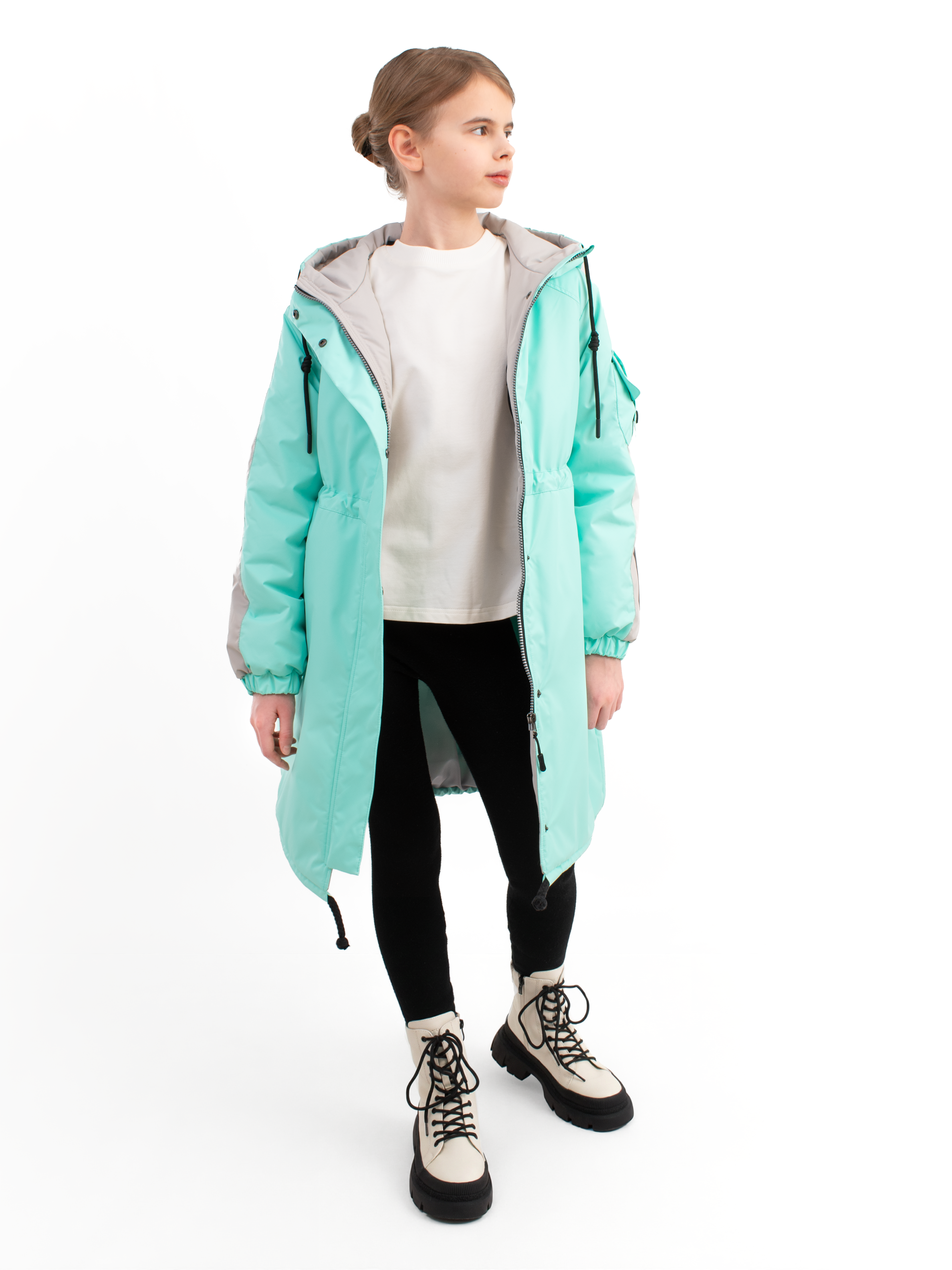 Пальто AllisZhuk 481-01/мятный - фото 7