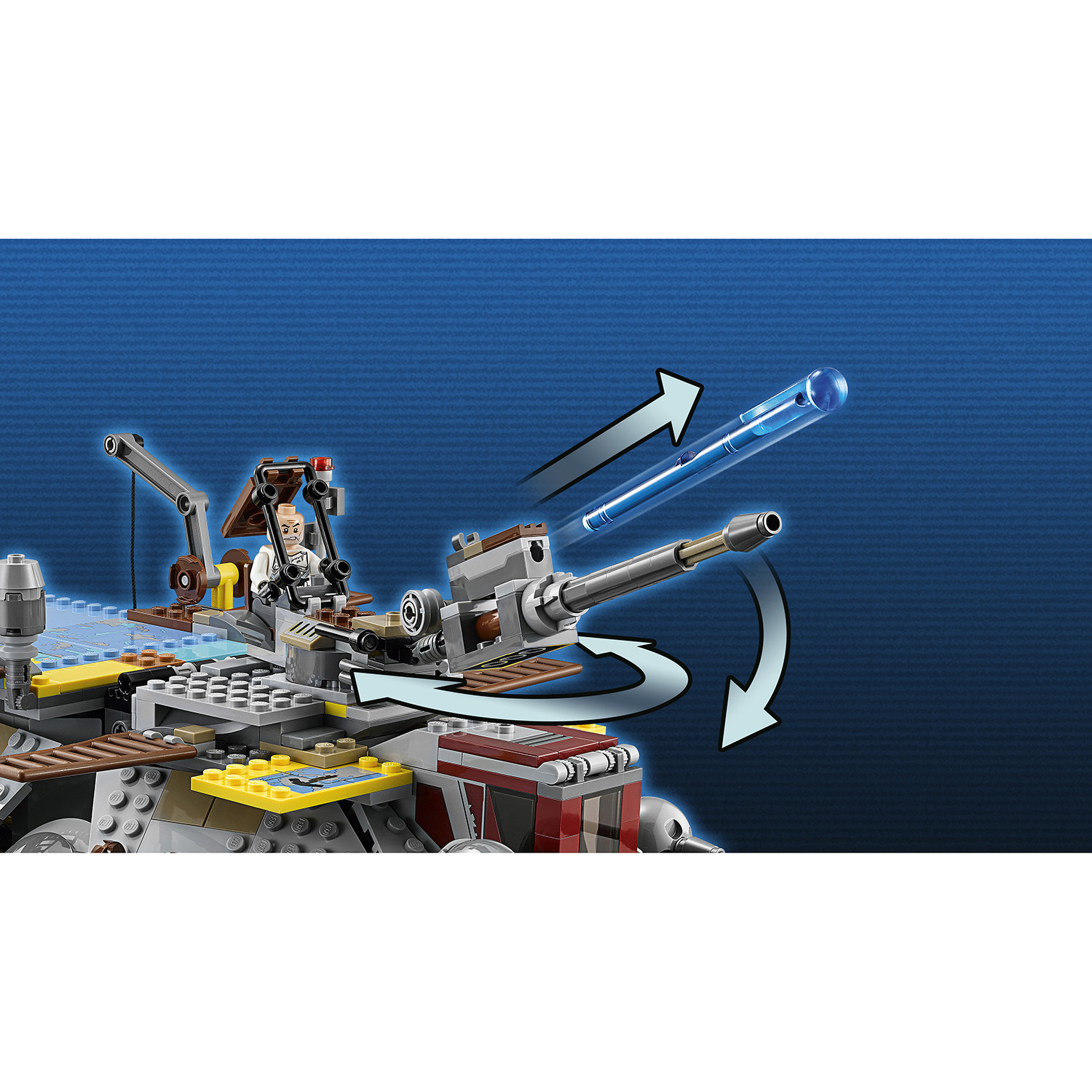 Конструктор LEGO Star Wars Вездеход AT-TE капитана Рекса блочный - фото 9