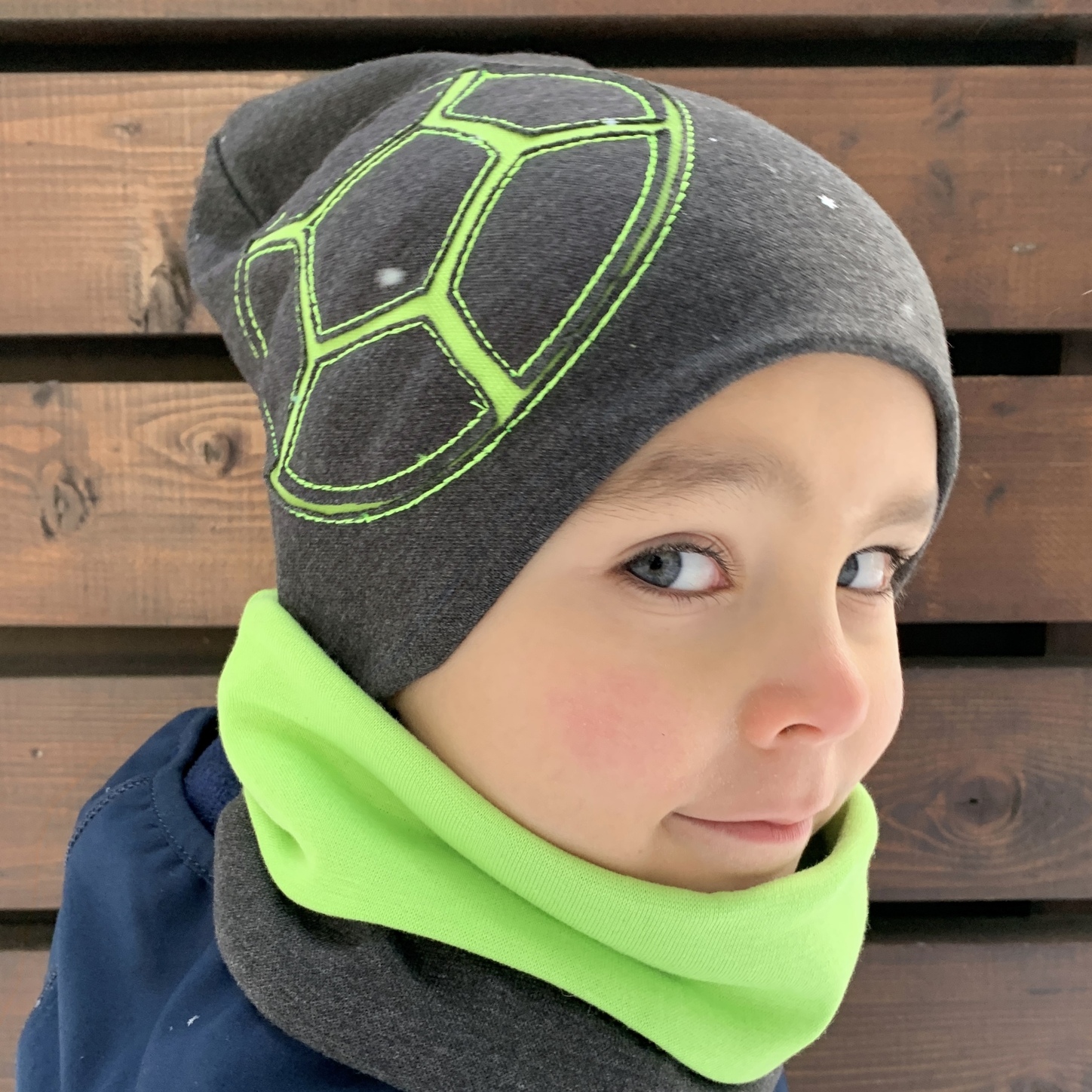 Шапка и снуд KUBRIO KU-H-08-F-gr-green - фото 3