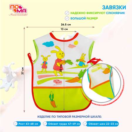 Нагрудник Пома клеенка 1 шт.