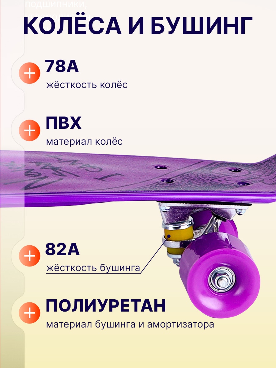 Скейтборд U-TURN 56 см - фото 3