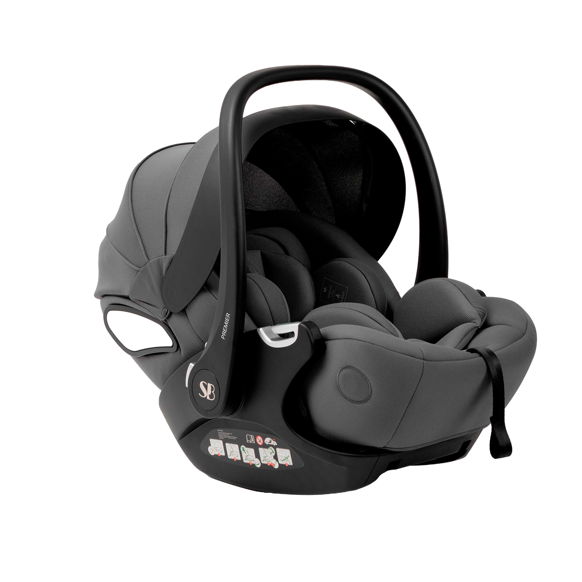 Автокресло Sweet Baby Premier WG06 Pro Grey 0 (0 -13 кг) серый - фото 17