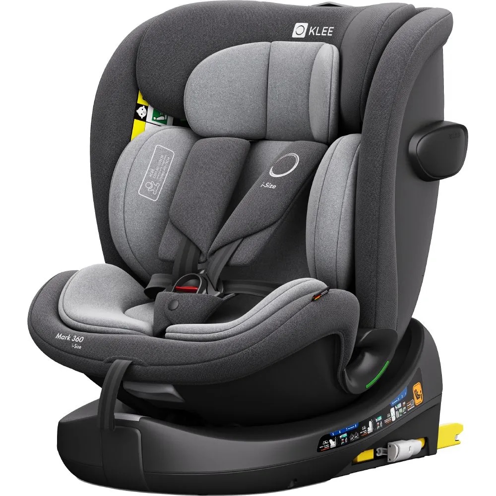 Автокресло KLEE Mark 360 i-size Isofix 0+/1/2/3 (0-36 кг) серый - фото 1