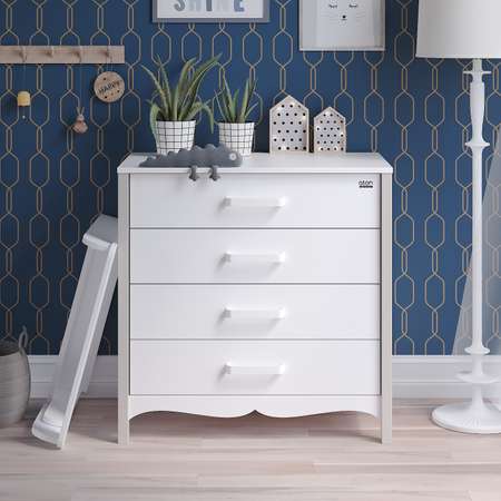Пеленальный комод aton baby furniture Felix белая аляска кашемир