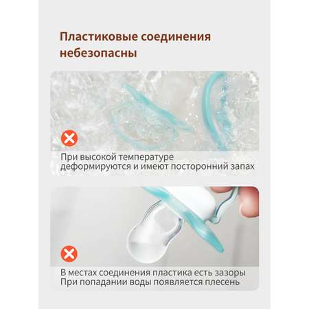 Соска-пустышка силиконовая, 3+ мес