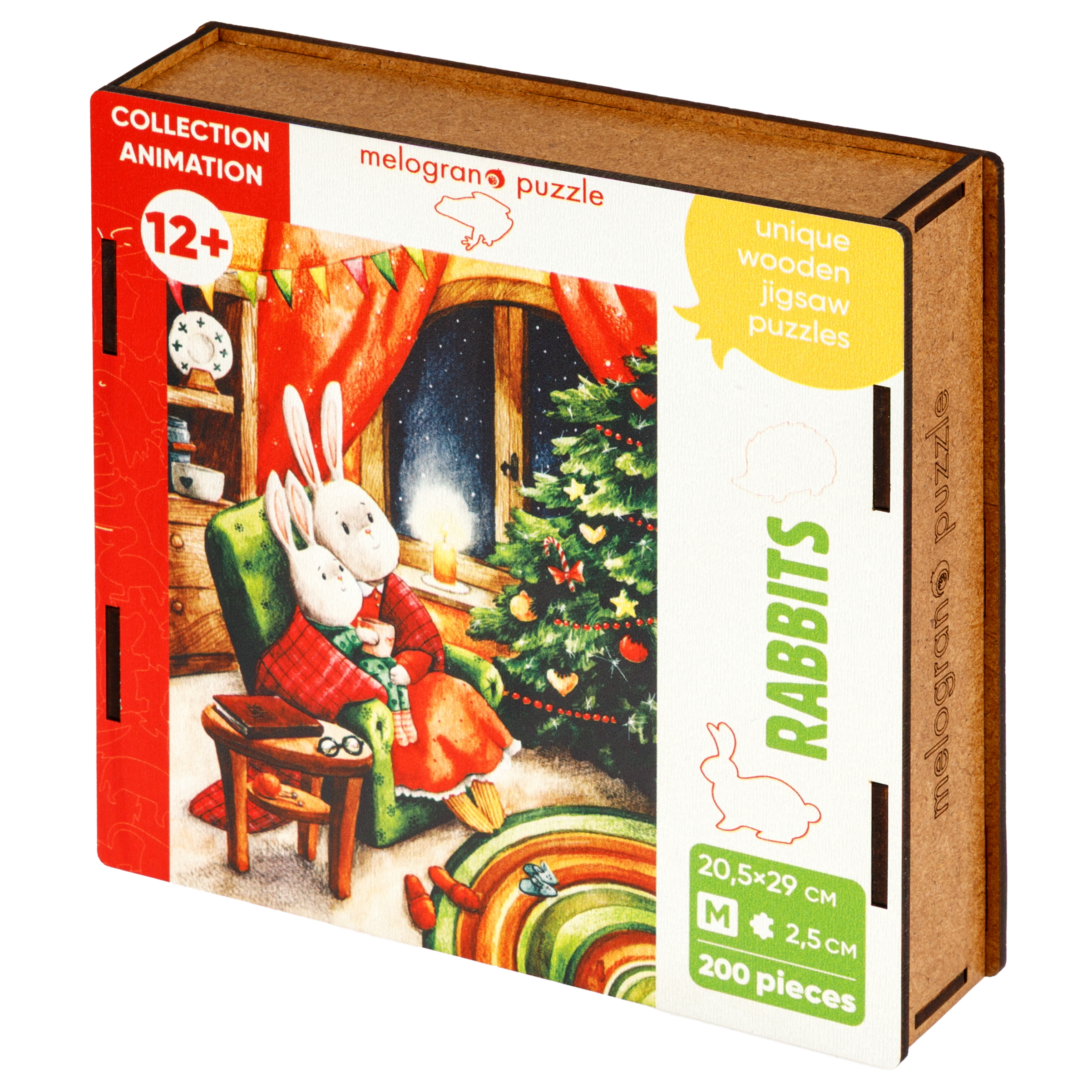 Пазл 1TOY Новогодняя елка деревянный - фото 7