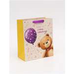 Пакет ламинированный Дарите Счастье Мишка ML 23 × 27 × 115 см