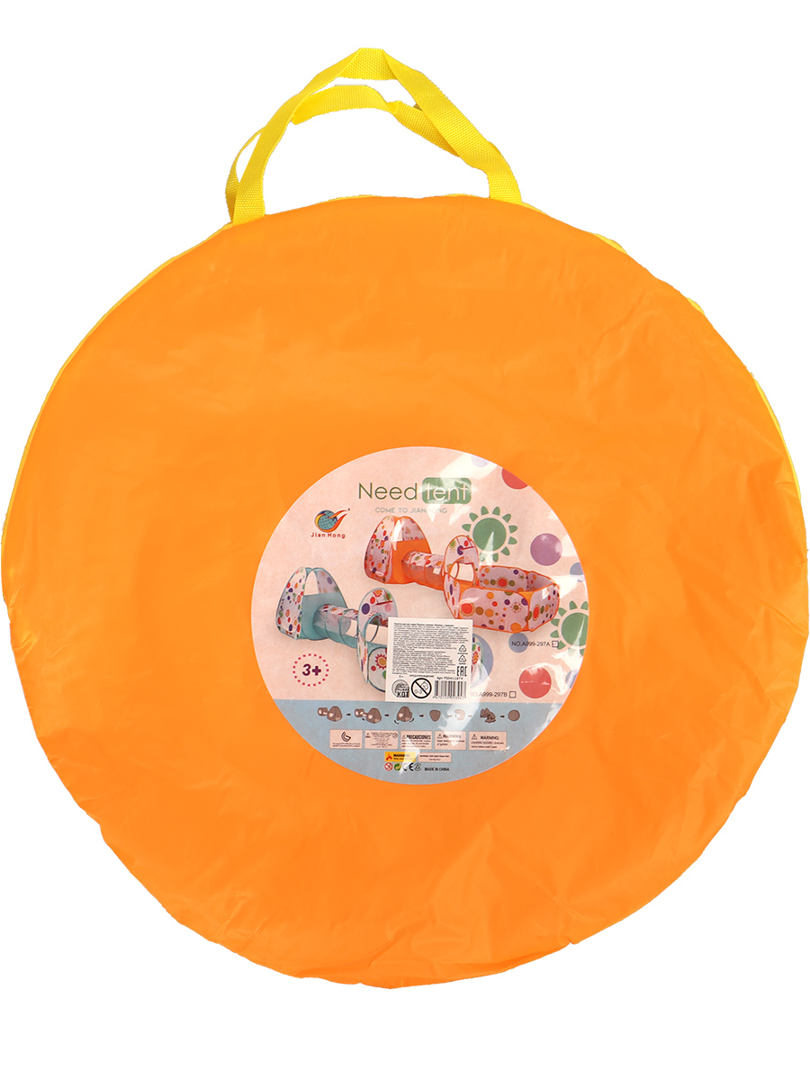 Палатка игровая Рыжий кот С туннелем / 290х120х96см / Арт. YS0411879 - фото 11