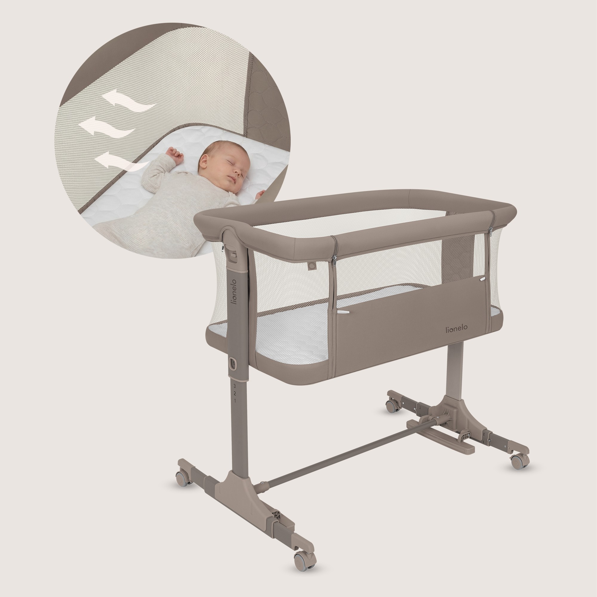 Колыбель Lionelo Pari коричневый - фото 6
