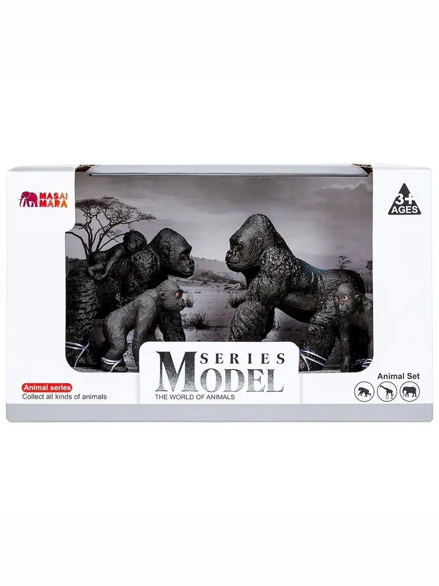 Игровой набор Masai Mara Семья горилл - фото 9