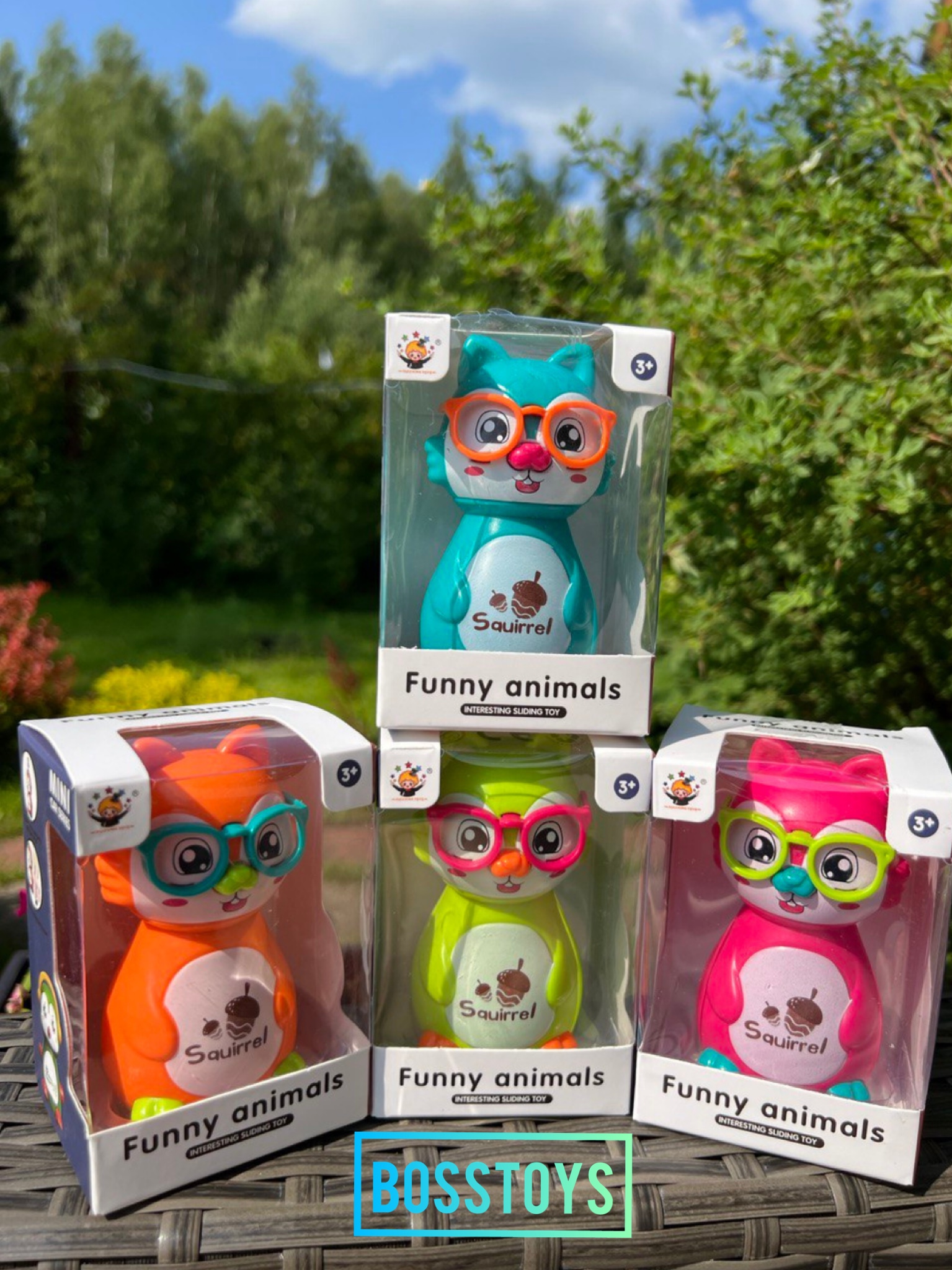 Игрушка BOSSTOYS Белочка заводная в ассортименте - фото 4