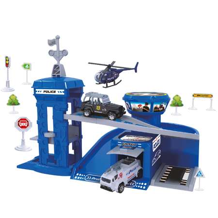 Гараж Funky Toys Полицейский участок многоуровневый