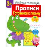 Книга Стрекозa Прописи Готовимся к письму Рабочая тетрадь с наклейками