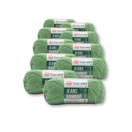 Пряжа для вязания YarnArt Jeans bamboo 50 гр 150 м бамбук полиакрил мягкая матовая 10 мотков 138 мятный