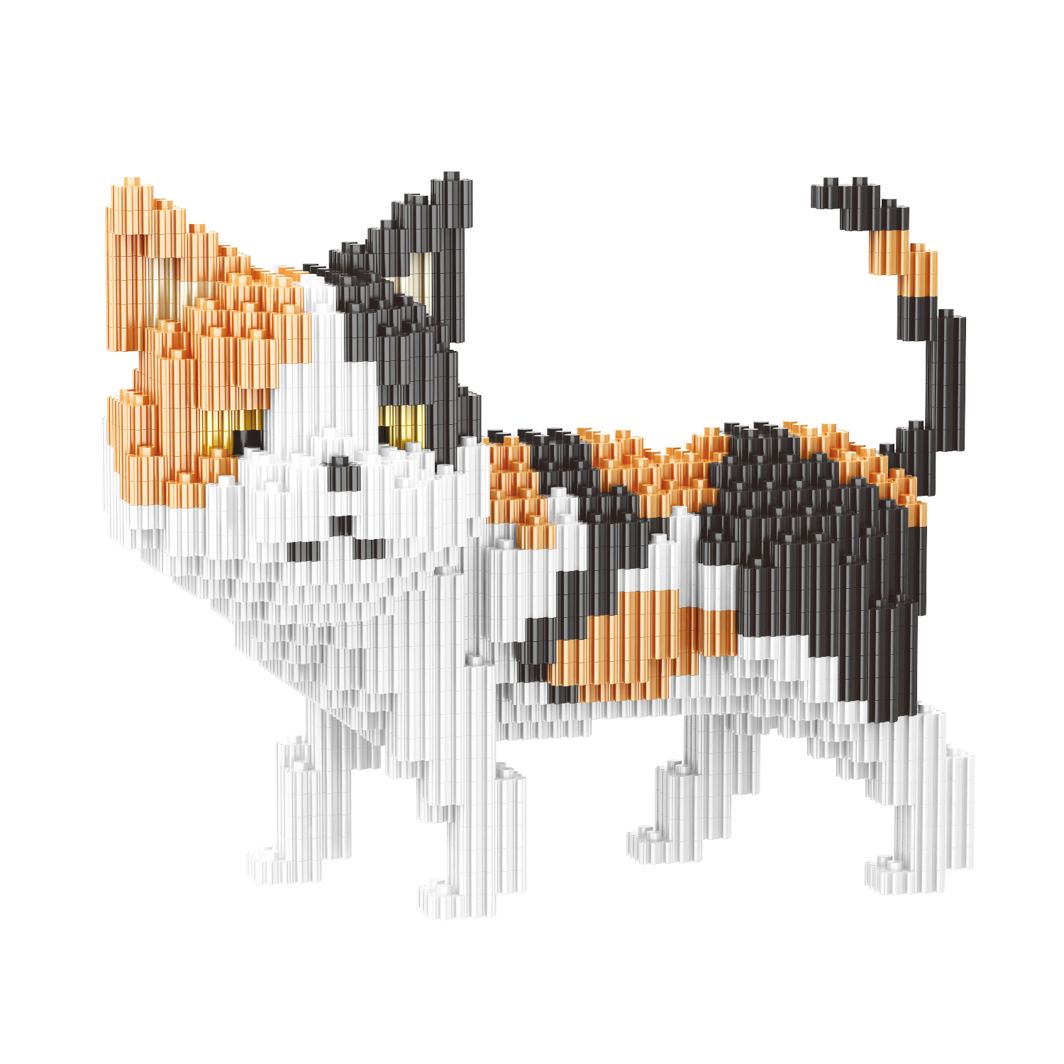 Конструктор Кот полосатый 644 дет. - фото 1