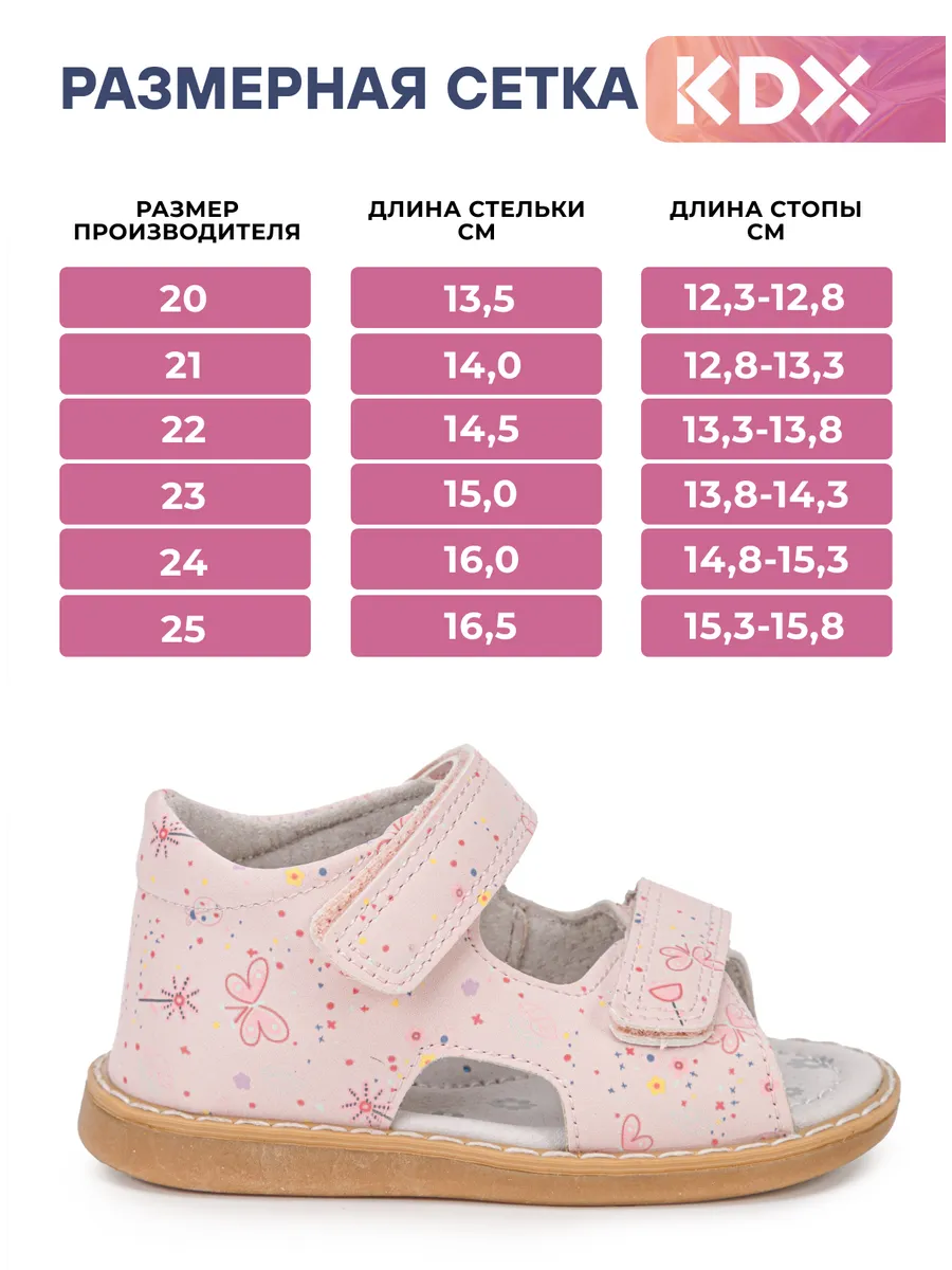 Сандалии KDX SZSS-28 pink - фото 5