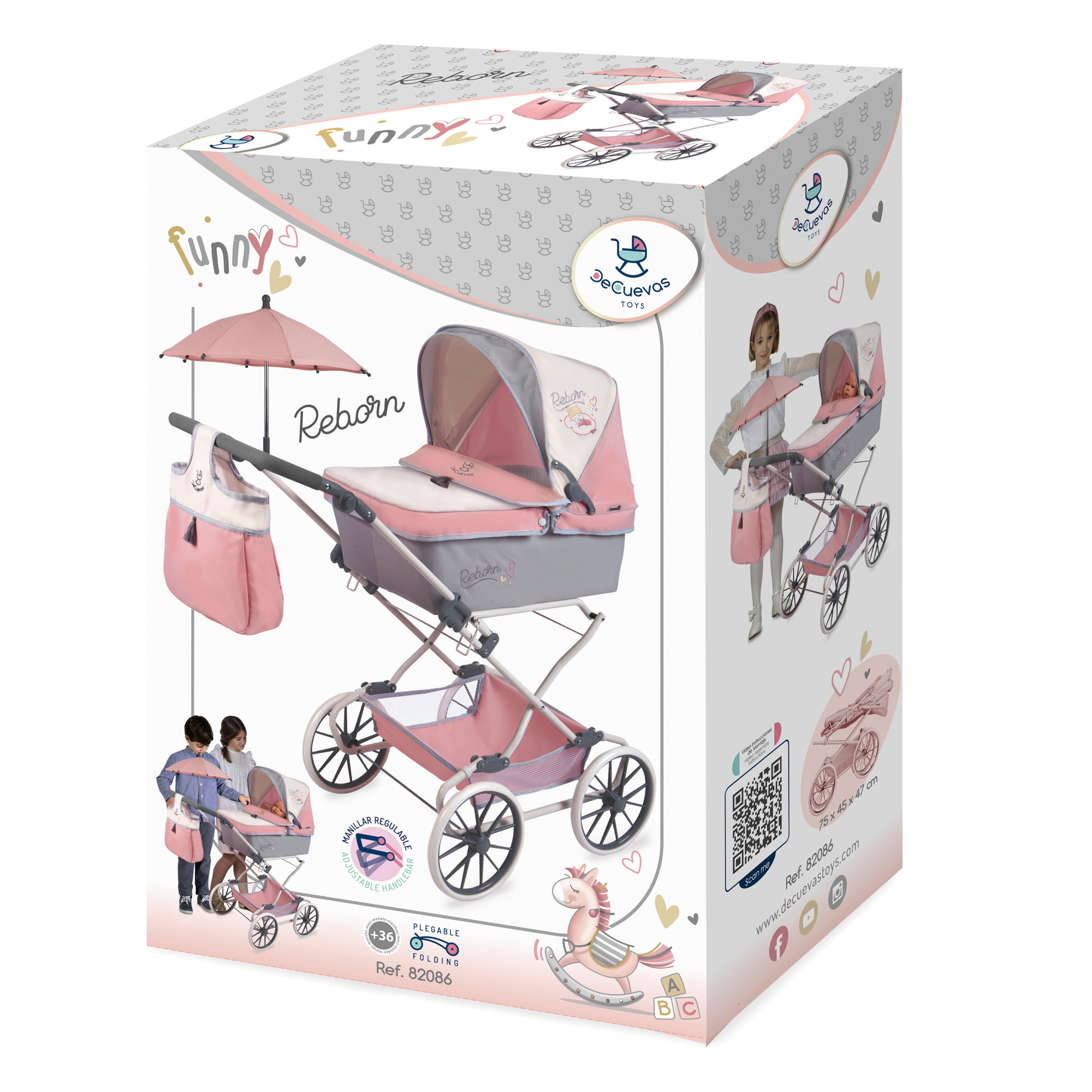Коляска-люлька для кукол DeCuevas Toys 82086 - фото 11
