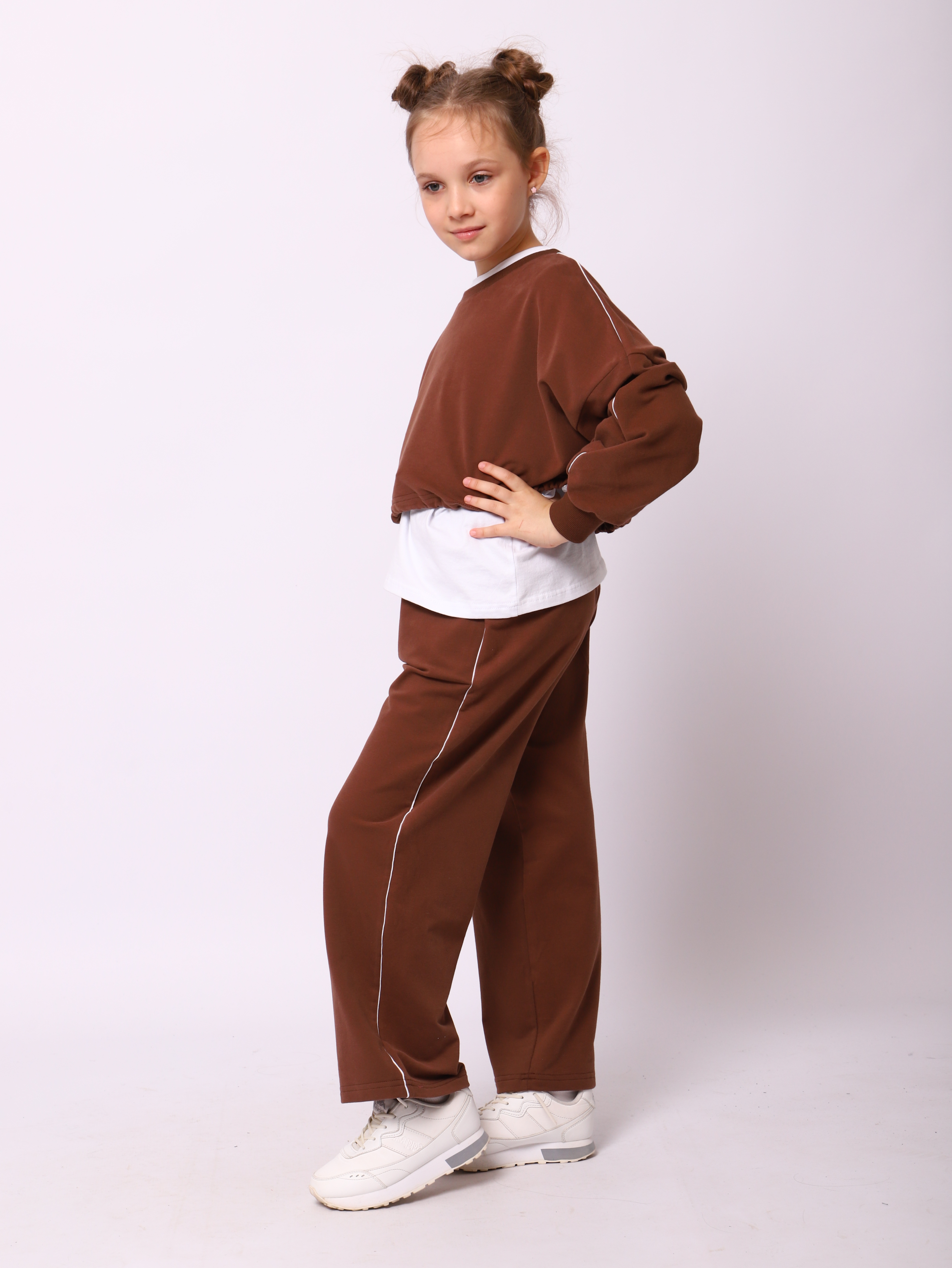 Костюм ЛАДОШКИ Костюм Алексия коричневый - фото 3