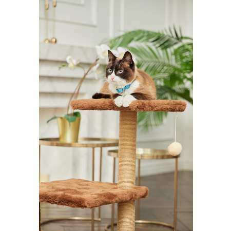 Когтеточка для кошек лежанка Pet БМФ Коричневый
