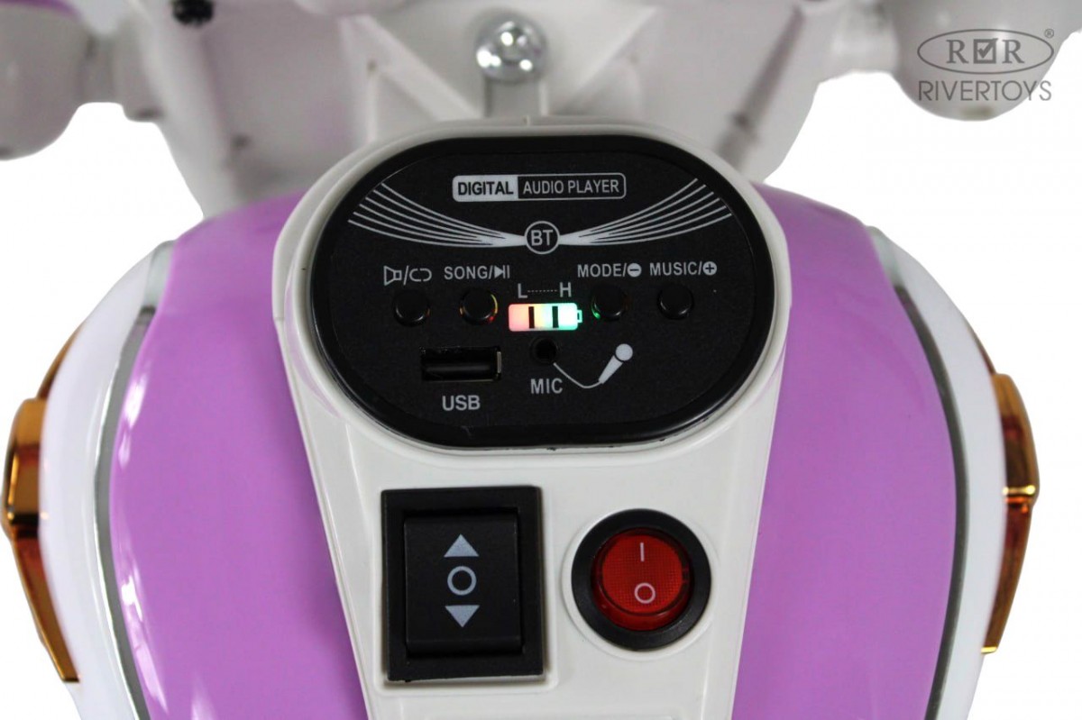 Электромобиль RIVERTOYS G500GG-A-PURPLE - фото 10