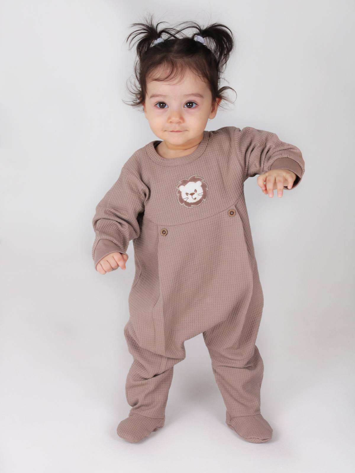 Комбинезон Осьминожка 720-152в/капучино Лев - фото 3