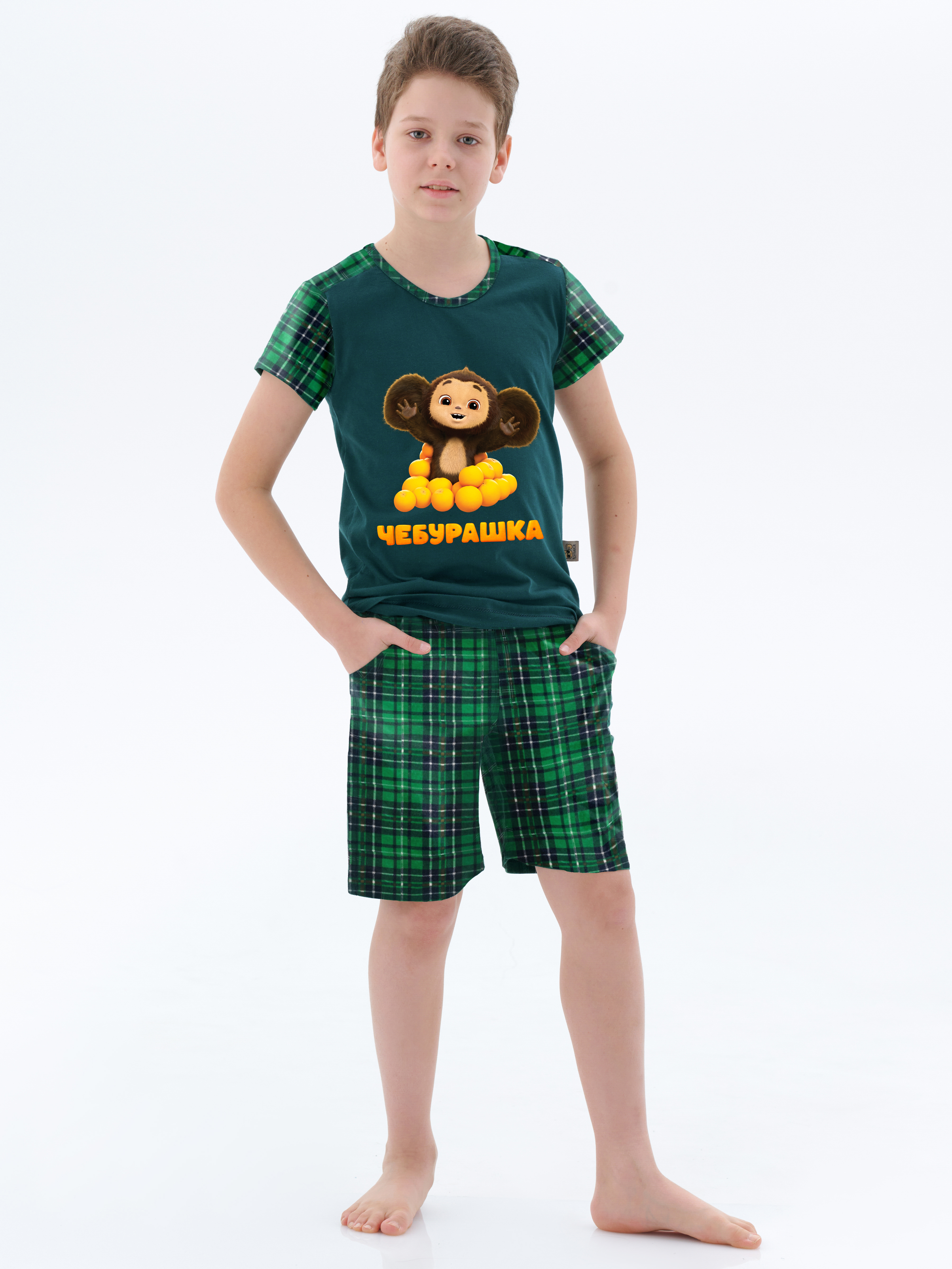 Пижама КрутышОк Т-030 Чебазеленый - фото 5