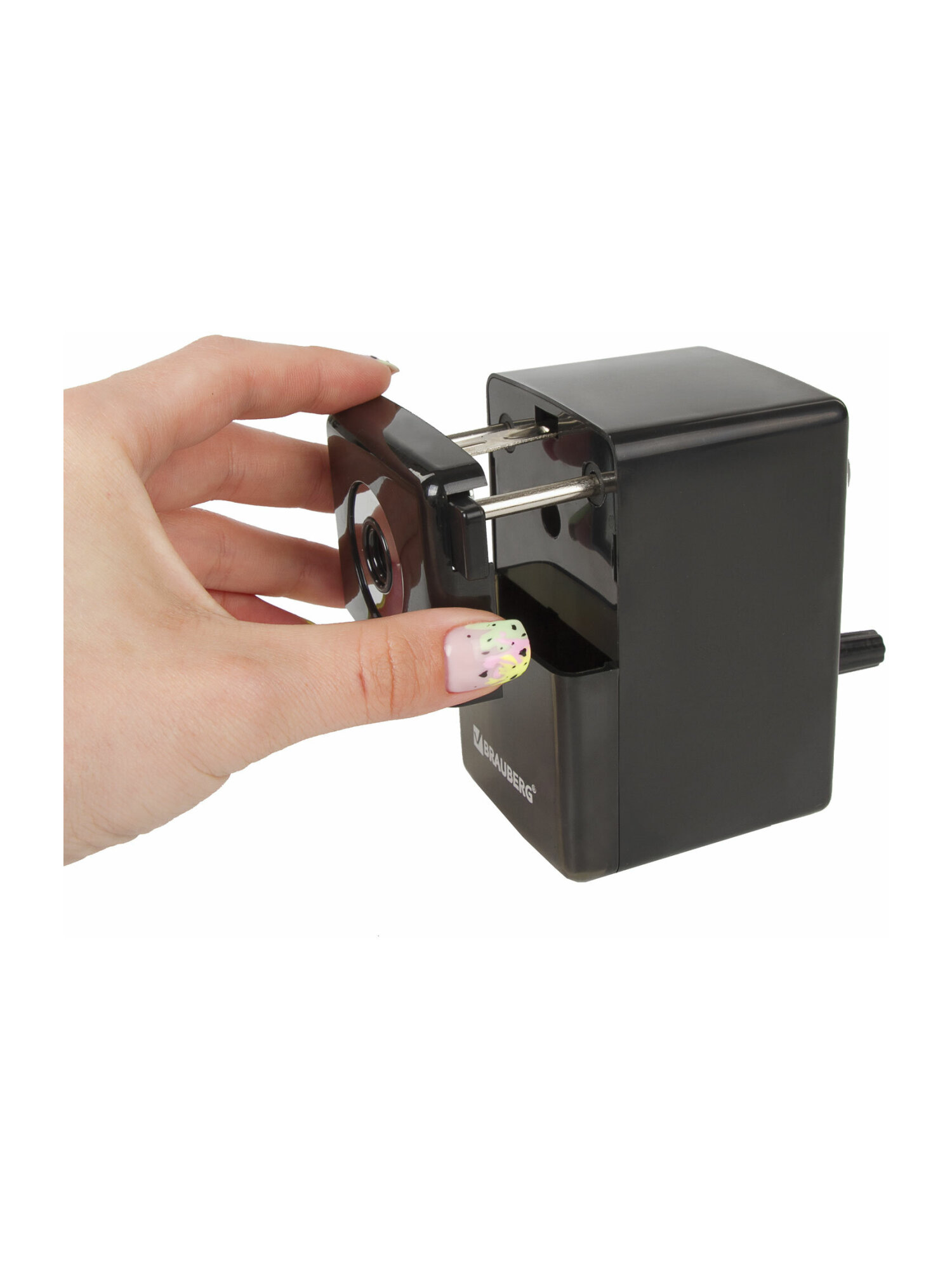 Точилка Brauberg механическая с контейнером - фото 21