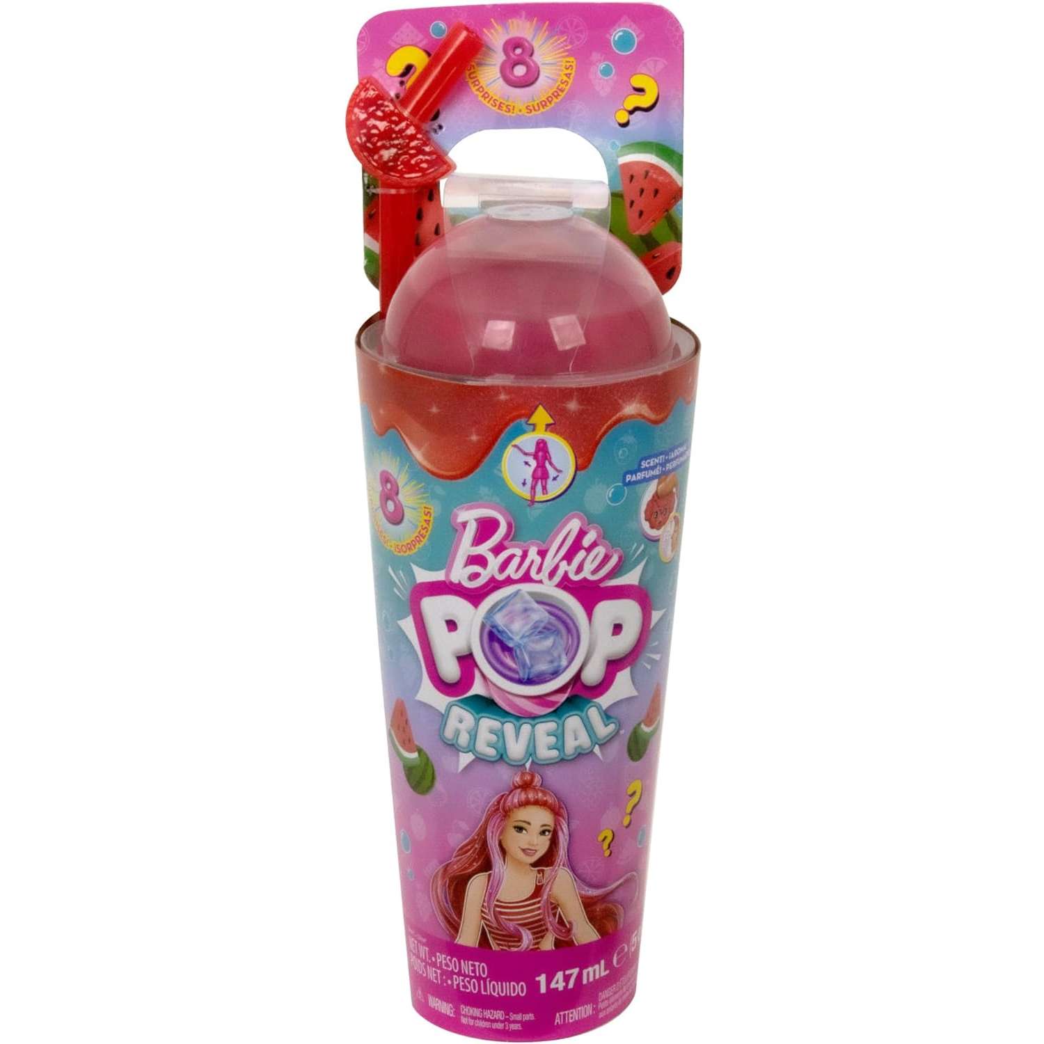 Кукла модельная Barbie Сочные фрукты Арбуз HNW43 - фото 7