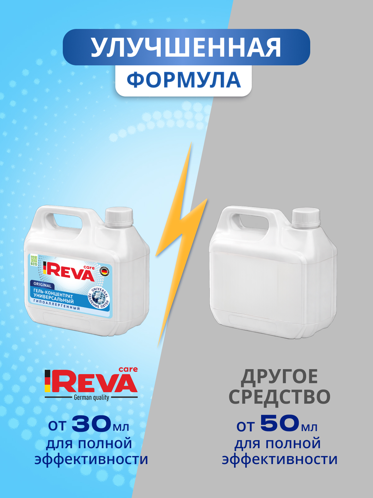 Гель для стирки Reva Care универсальный гипоаллергенный 3 л - фото 6