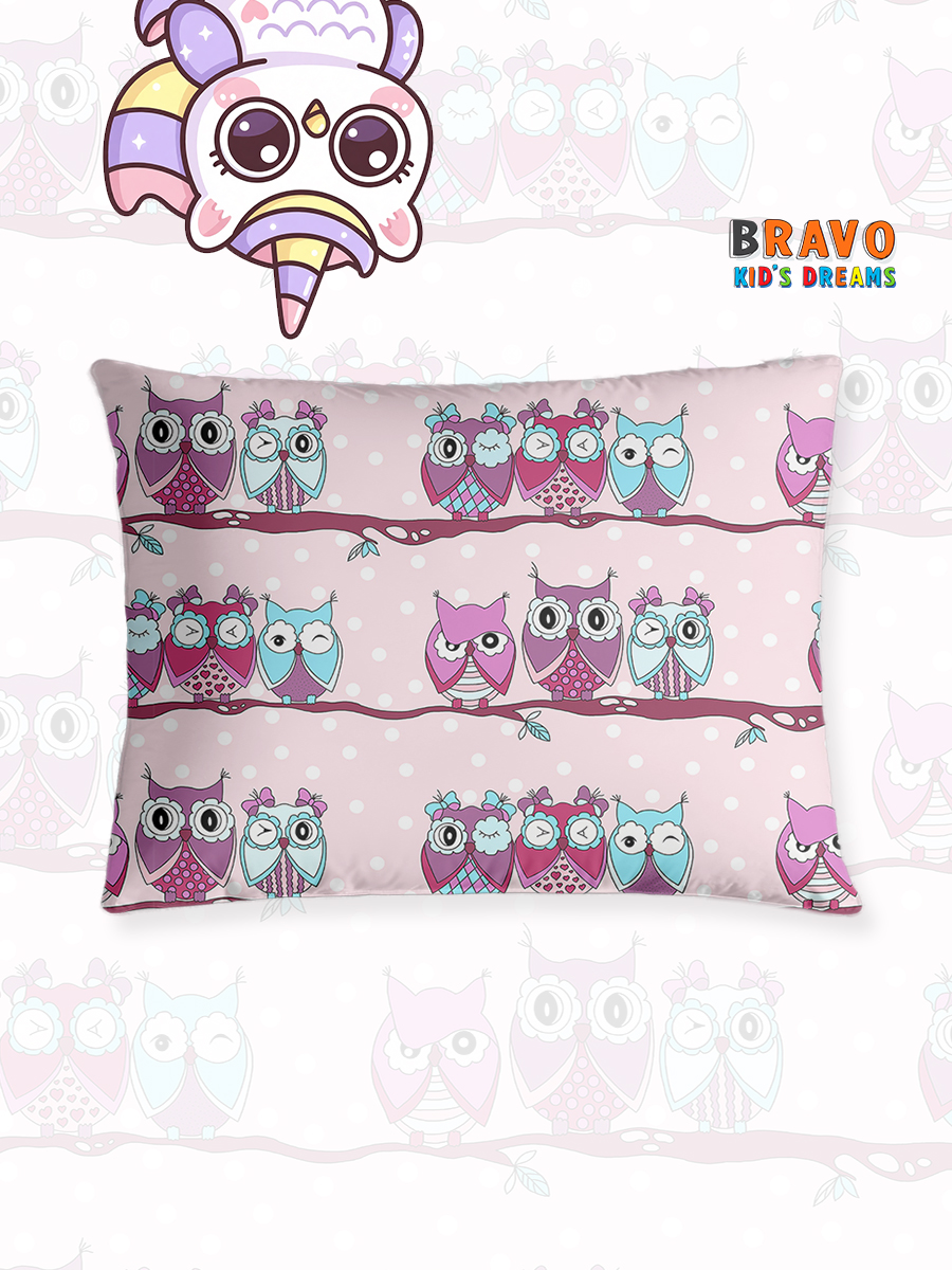 Наволочка BRAVO kids dreams Совушки 50 x 70 см 1 шт. - фото 1