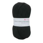 Пряжа Пехорка Кроссбред Бразилия полушерстяная меринос 100 г 500 м 02-Черный 5 мотков