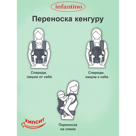 Рюкзак-кенгуру Infantino 5в1 ХИПСИТ трансформер