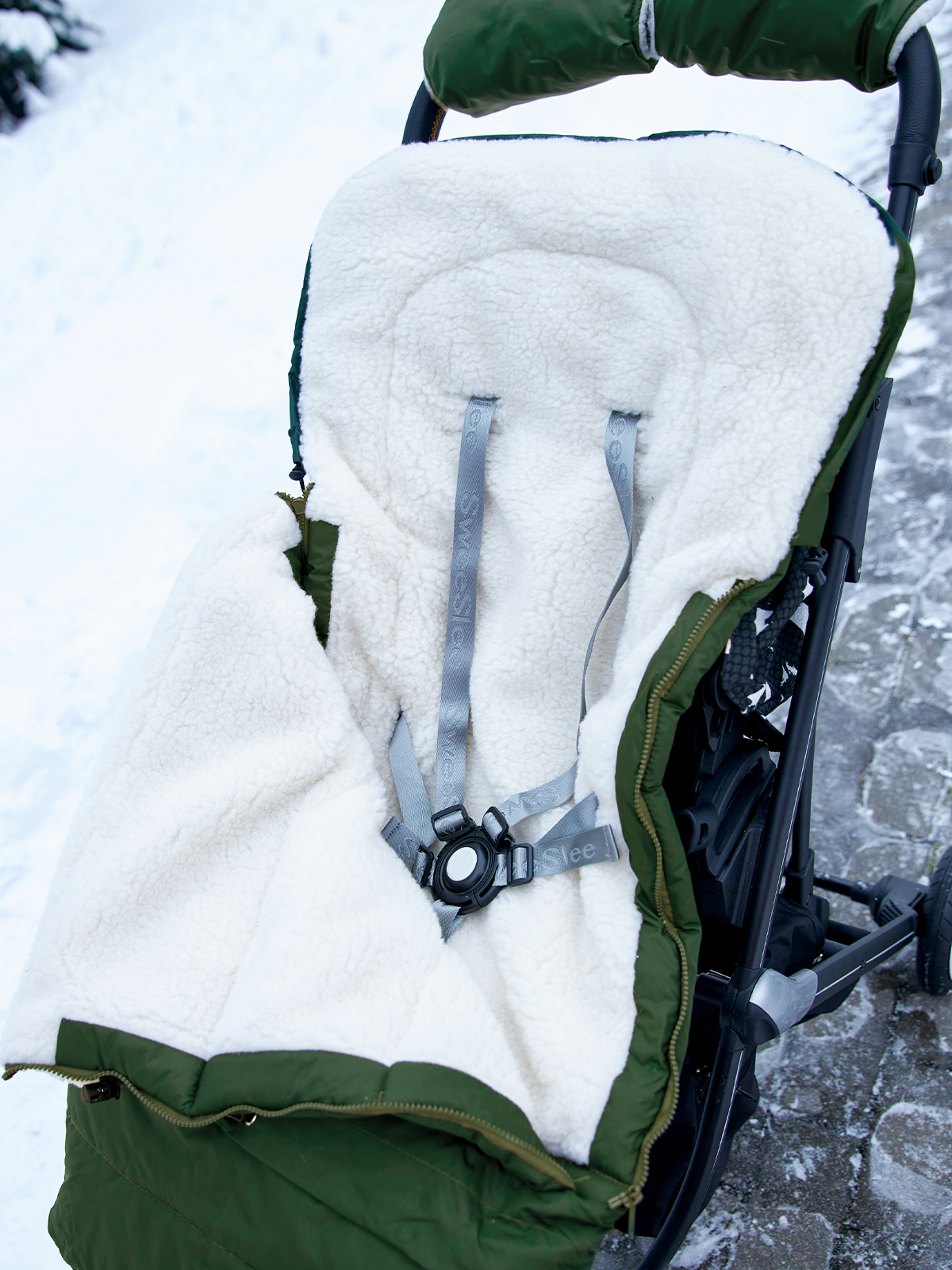 Конверт в коляску Осьминожка Трансформер зеленый - фото 17