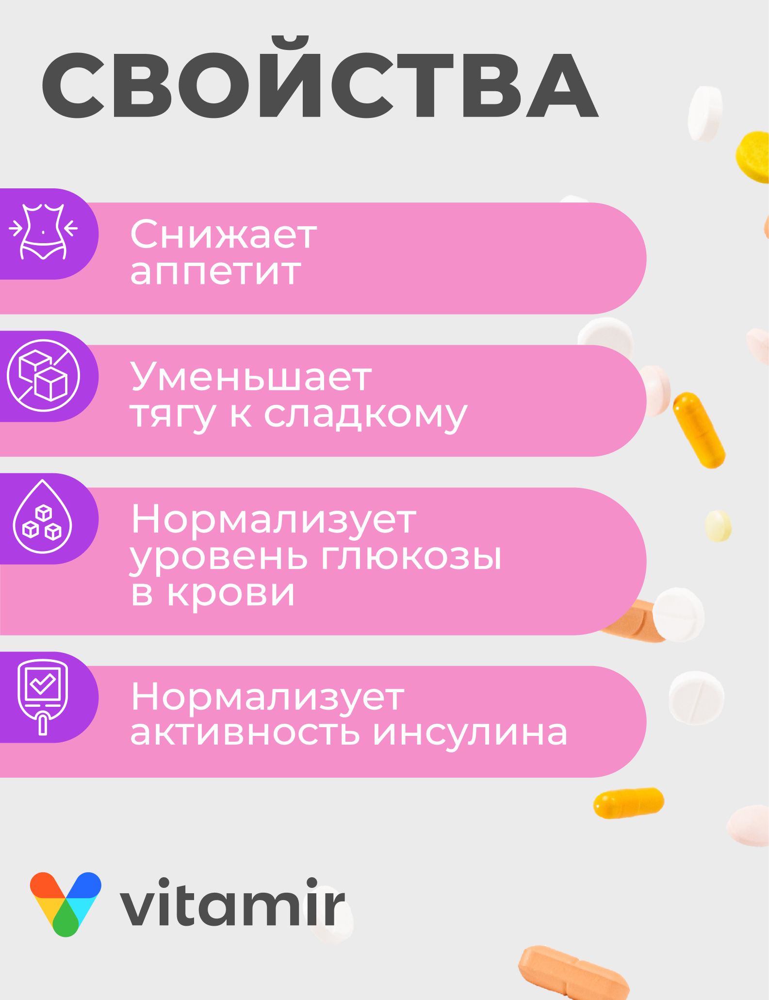 БАД для снижения веса VITAMIR снижение веса - фото 2