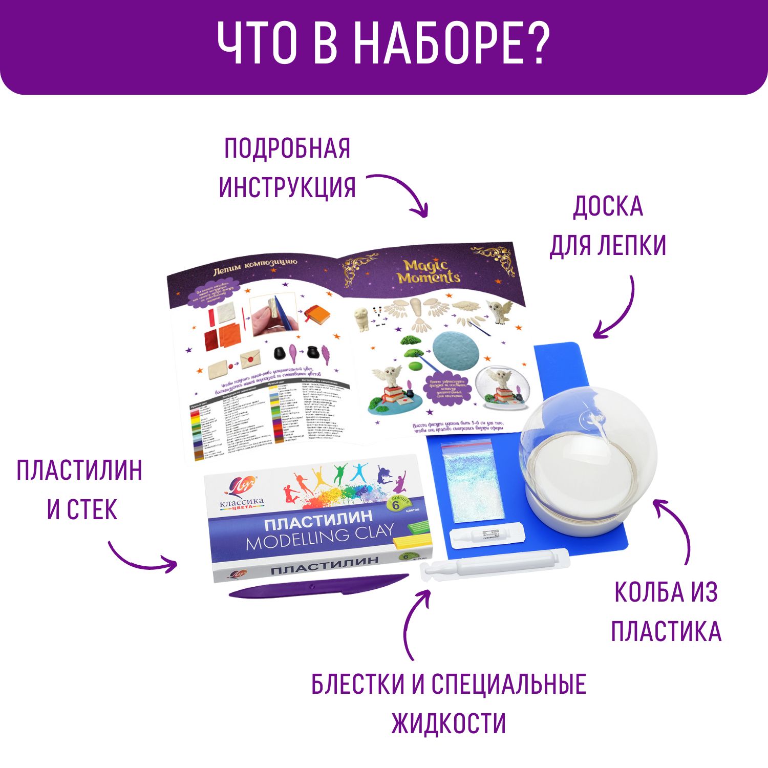 Пластилин Magic Moments Сова гарри Поттера - фото 3