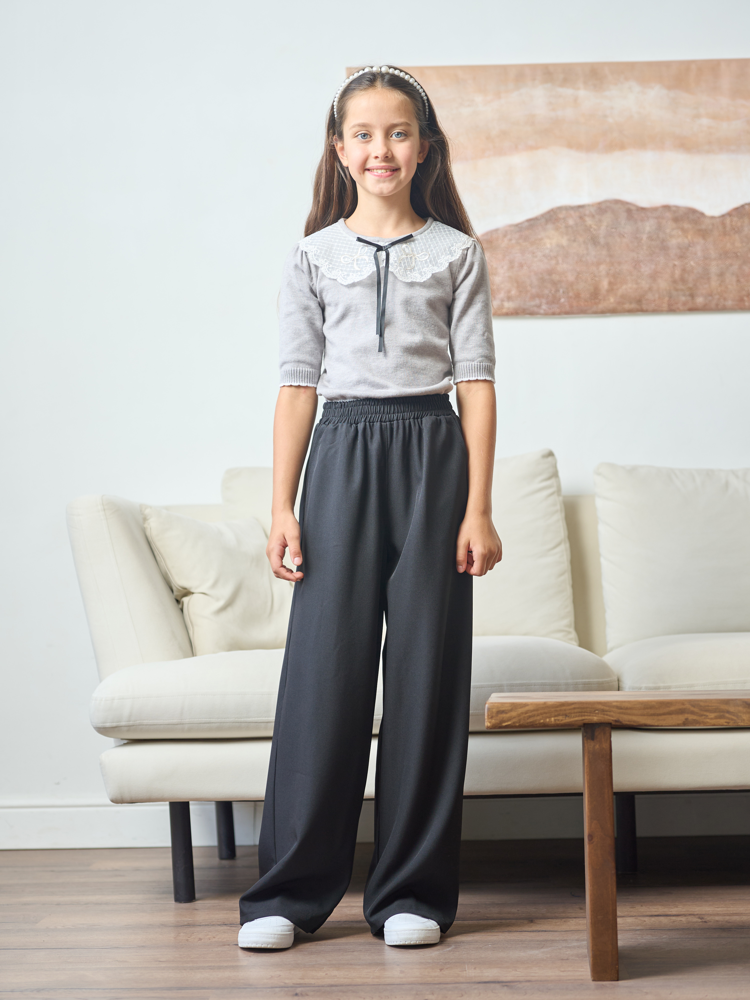 Брюки-палаццо СИНЯЯ МОДА WF1011-H39 - фото 6