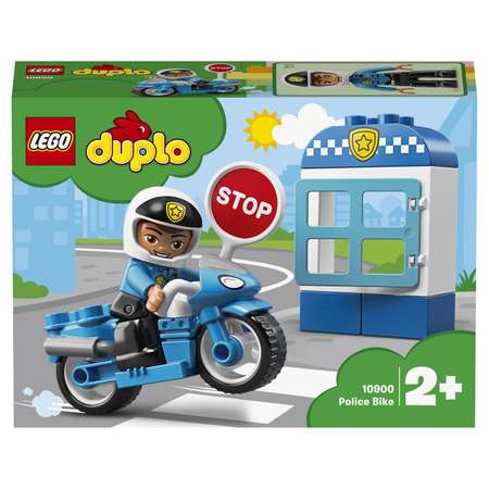 Конструктор LEGO DUPLO Town Полицейский мотоцикл блочный