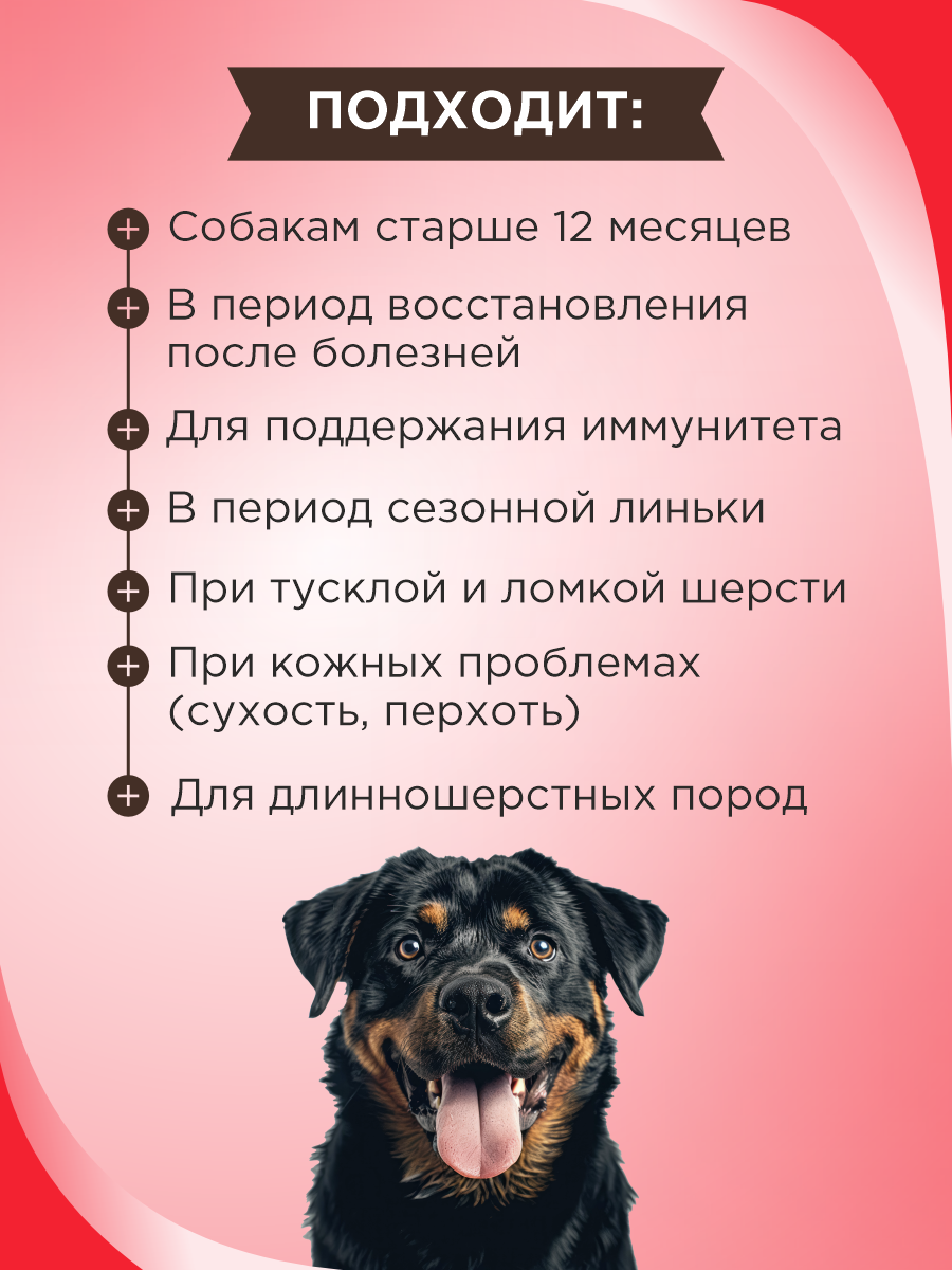 Полезное лакомство для собак GOODR DOG со вкусом альпийской говядины 90 таблеток - фото 2