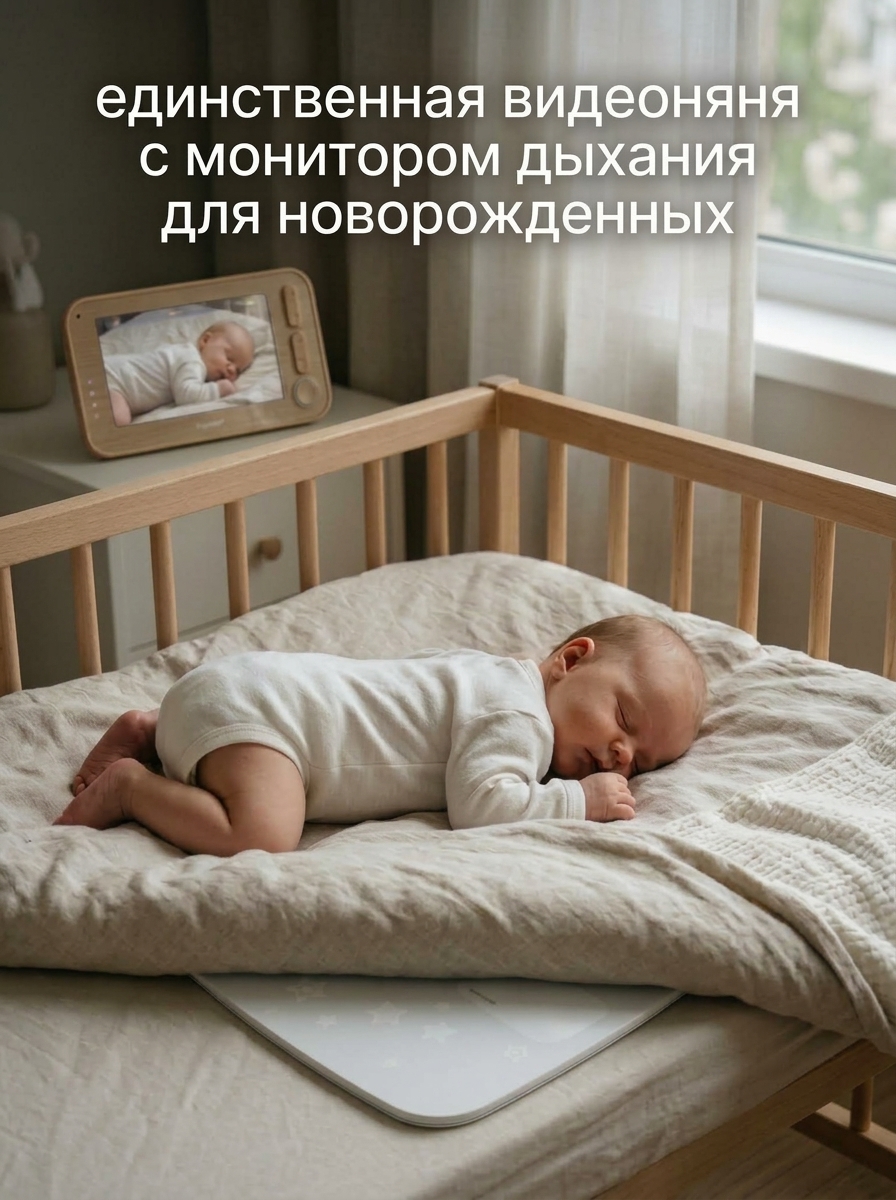 Видеоняня Ramili с монитором дыхания RV1300SP - фото 4