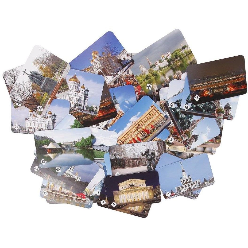 Настольная игра Нескучные игры Мемо Москва + пазлы - фото 4
