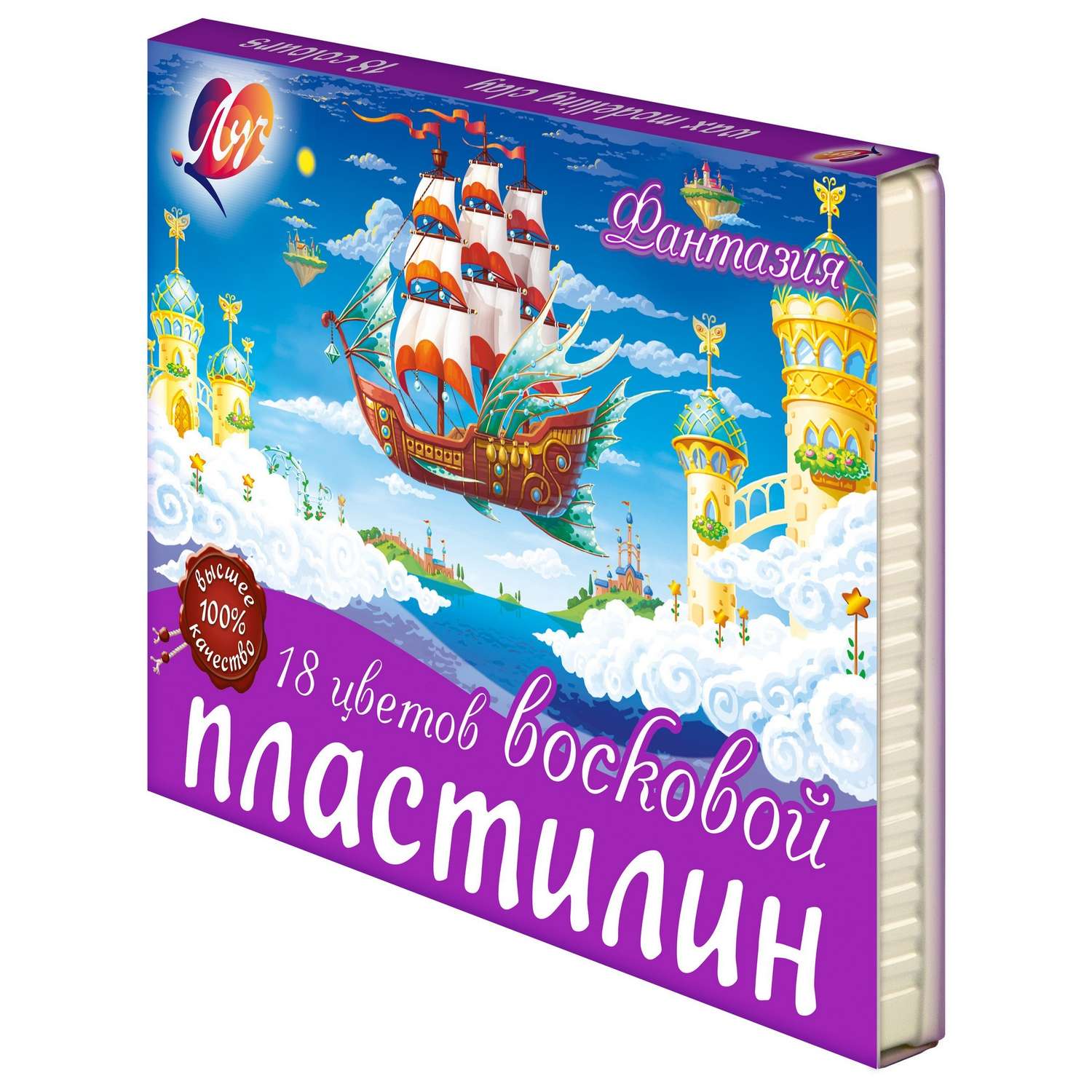Пластилин Луч восковой 18 цв. в ассортименте - фото 7