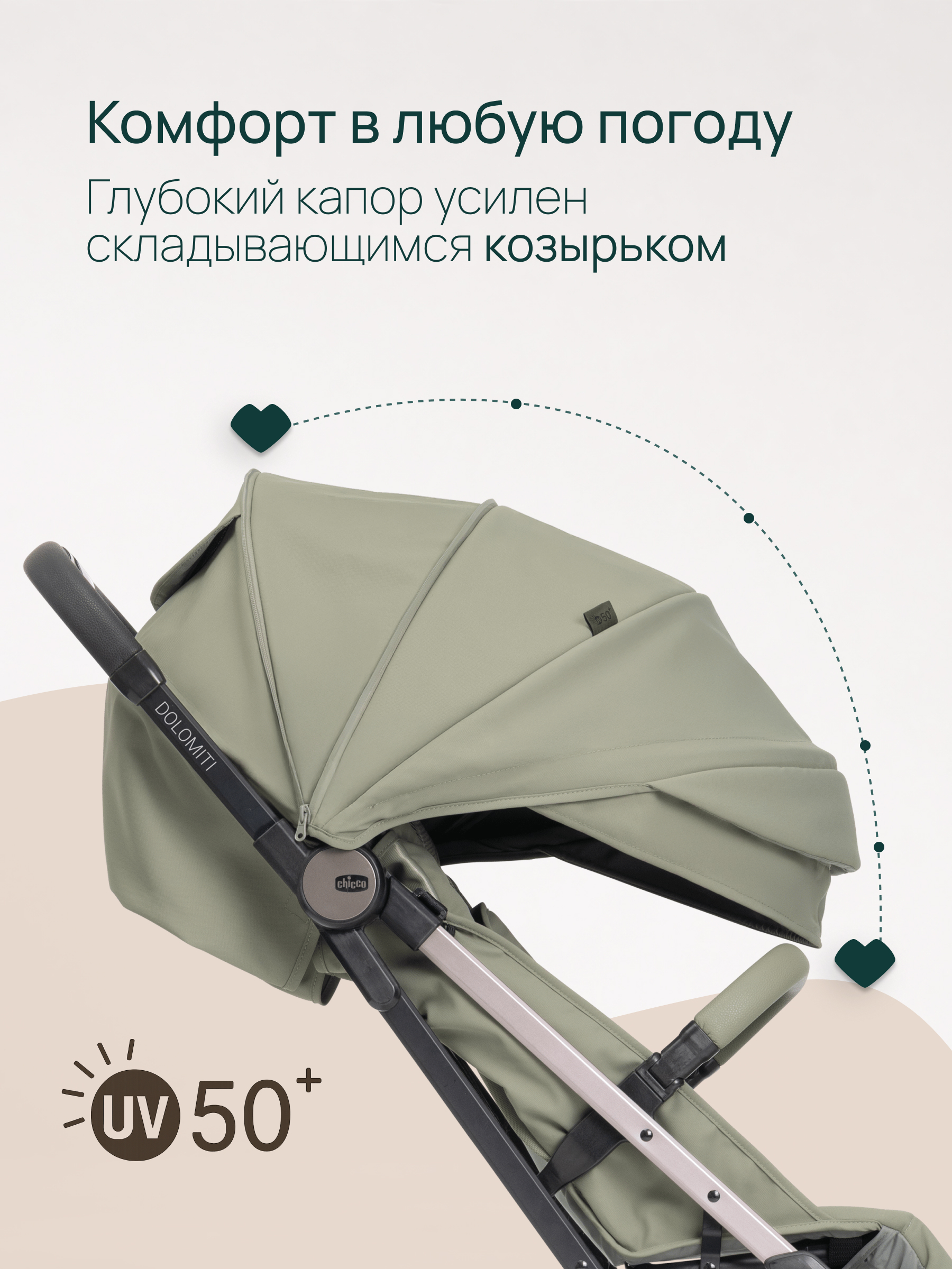 Коляска прогулочная Chicco Dolomiti от 0 до 4 лет Meadow зеленый - фото 18