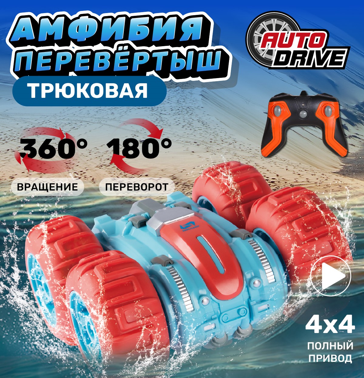 Автомобиль РУ AUTODRIVE 1:24 - фото 1