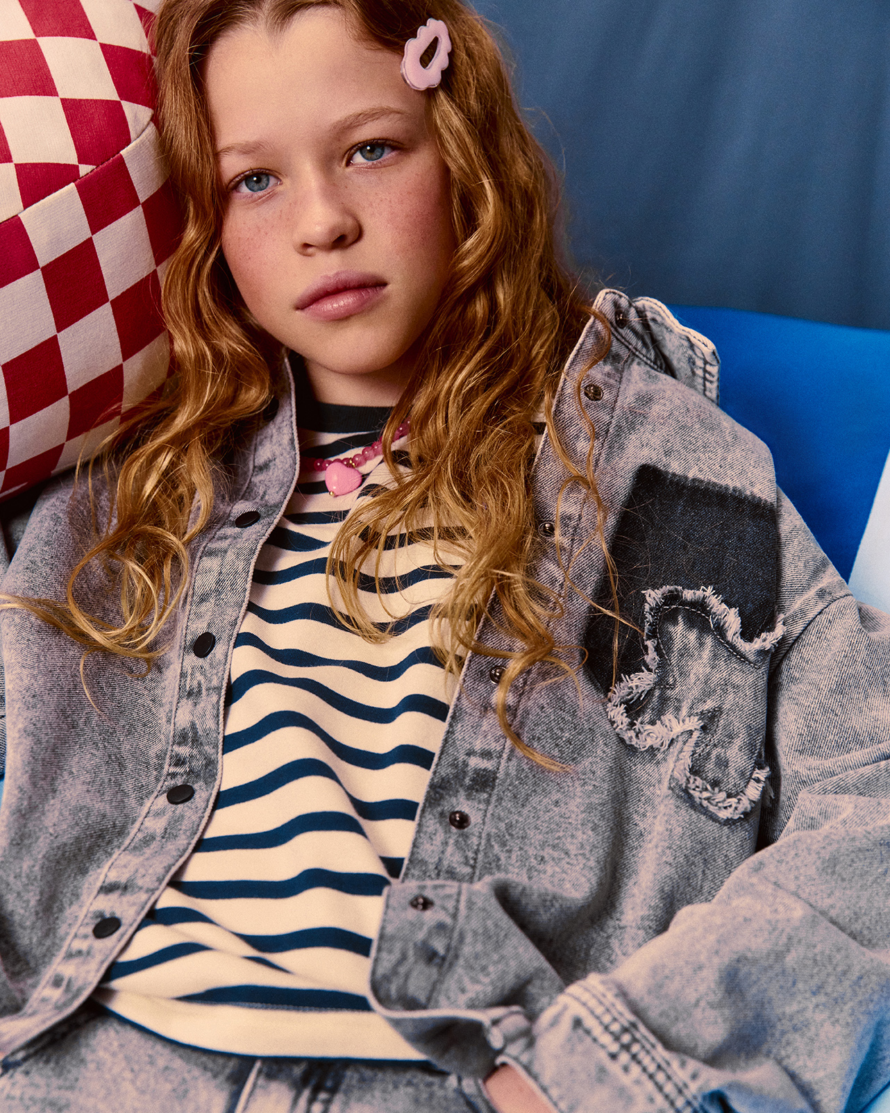 Джинсовая рубашка Futurino Fashion SP26FF-1DJ01tg-DG - фото 6