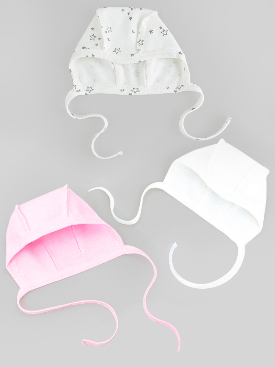 Чепчик 3 шт TataBaby 0775202701-0775200509-0775200503 - фото 1