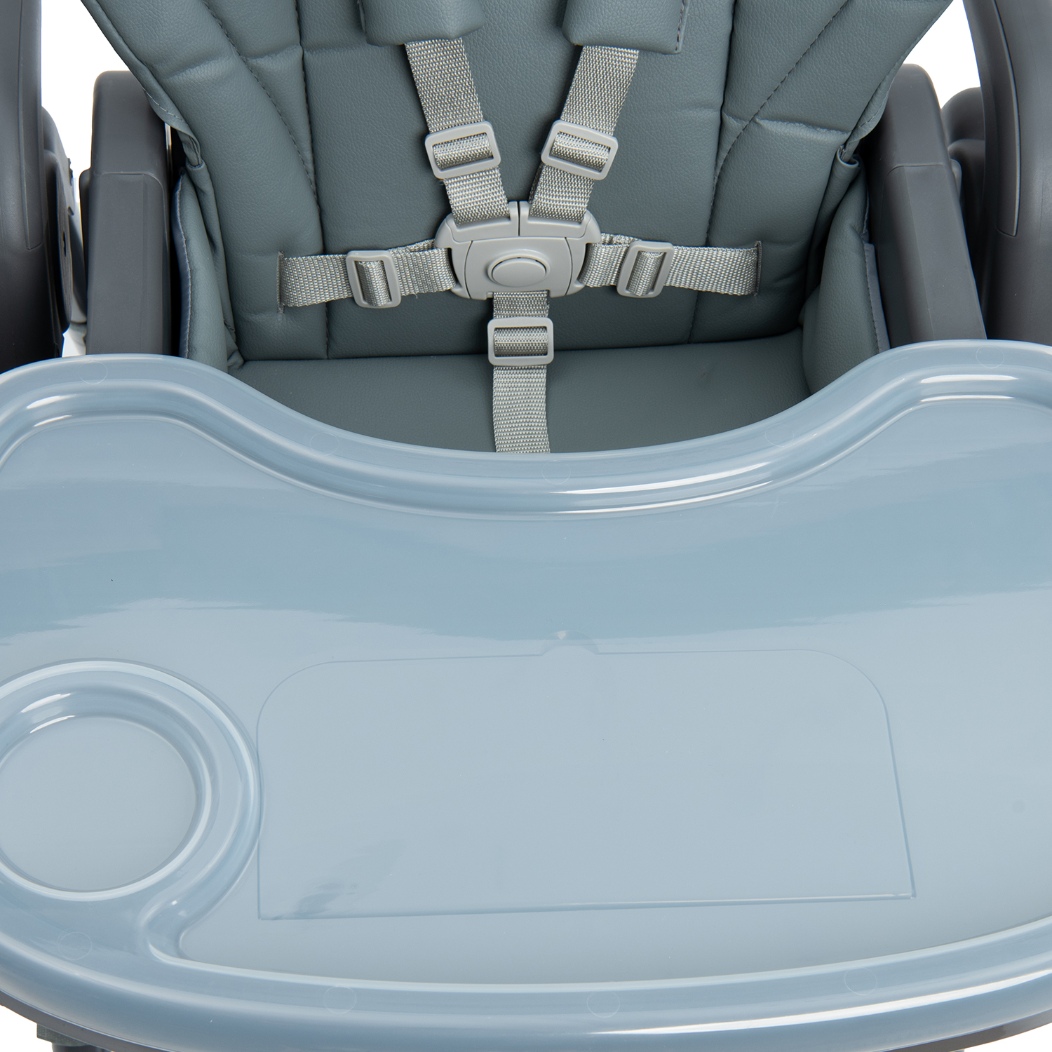 Стульчик для кормления BabyGo Sweet Meals серый - фото 16